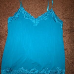 Lane Bryant blue lace cami